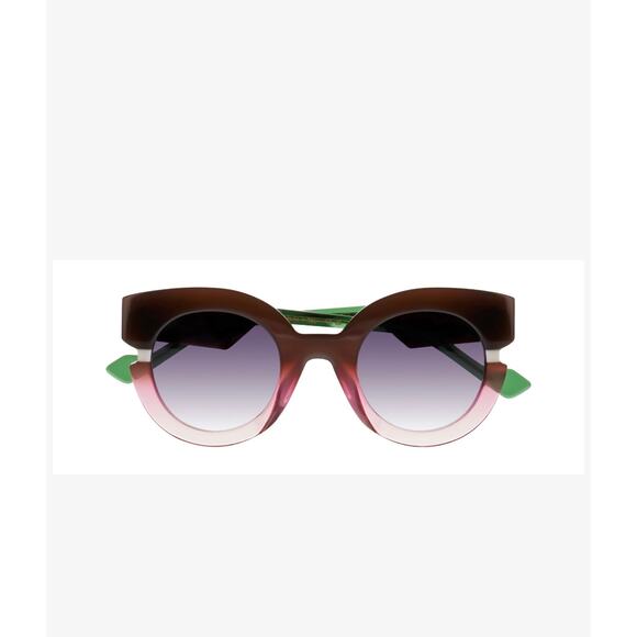 New Face A face kimono 1 4173 gradient brown pink sunglasses hand made Italy main image 6